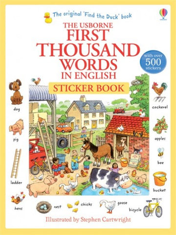 First Thousand Words in English - Sticker Book